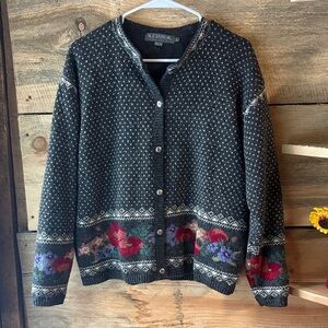 Icelandic Design Button Down Sweater Jacket